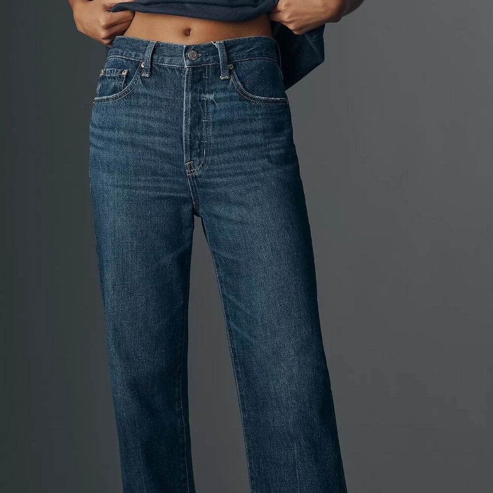 pistola Straight Leg Jeans in Dark Blue Wash